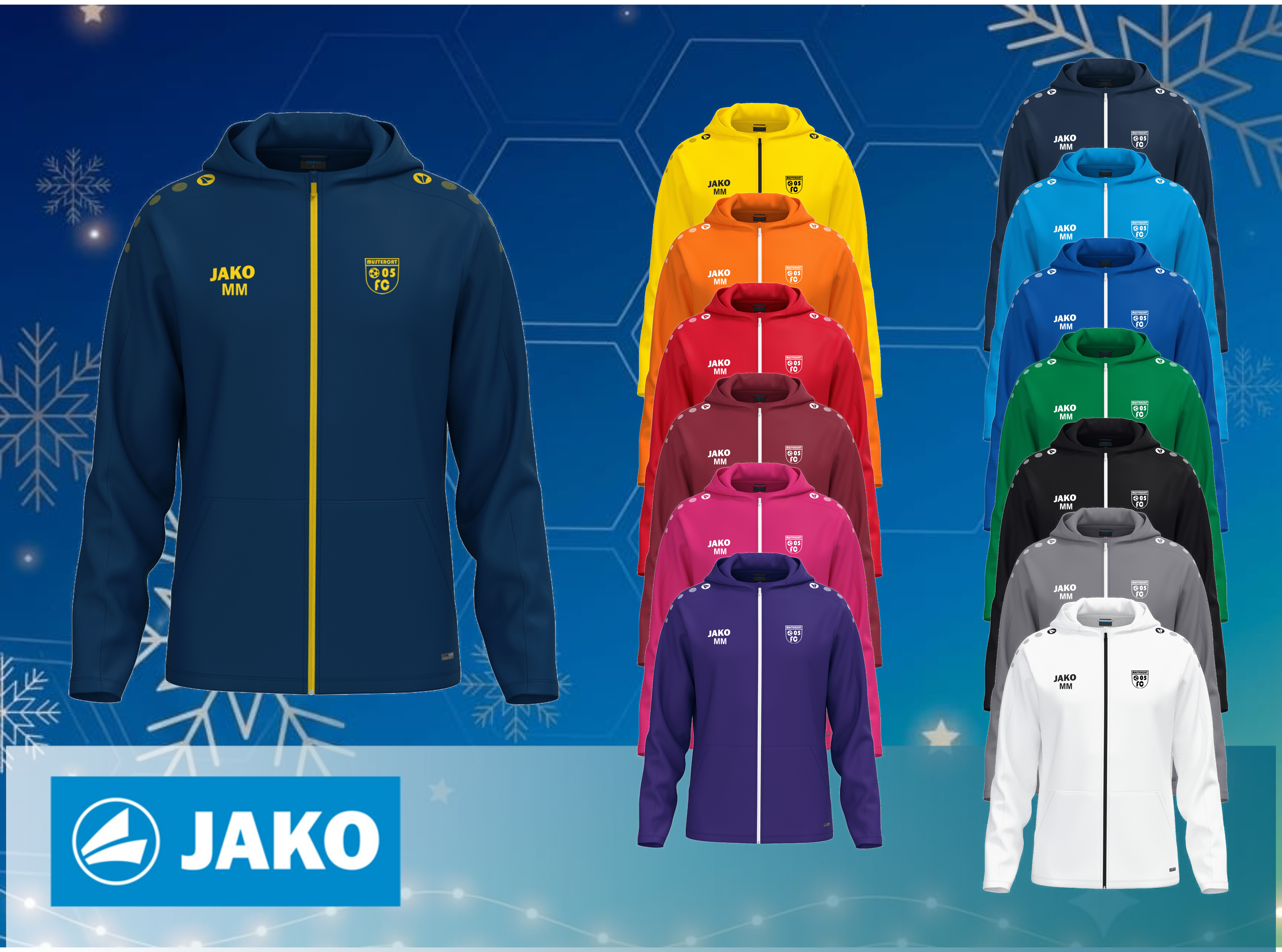 JAKO Kapuzenjacke One inkl. Druck Weihnachtsangebot