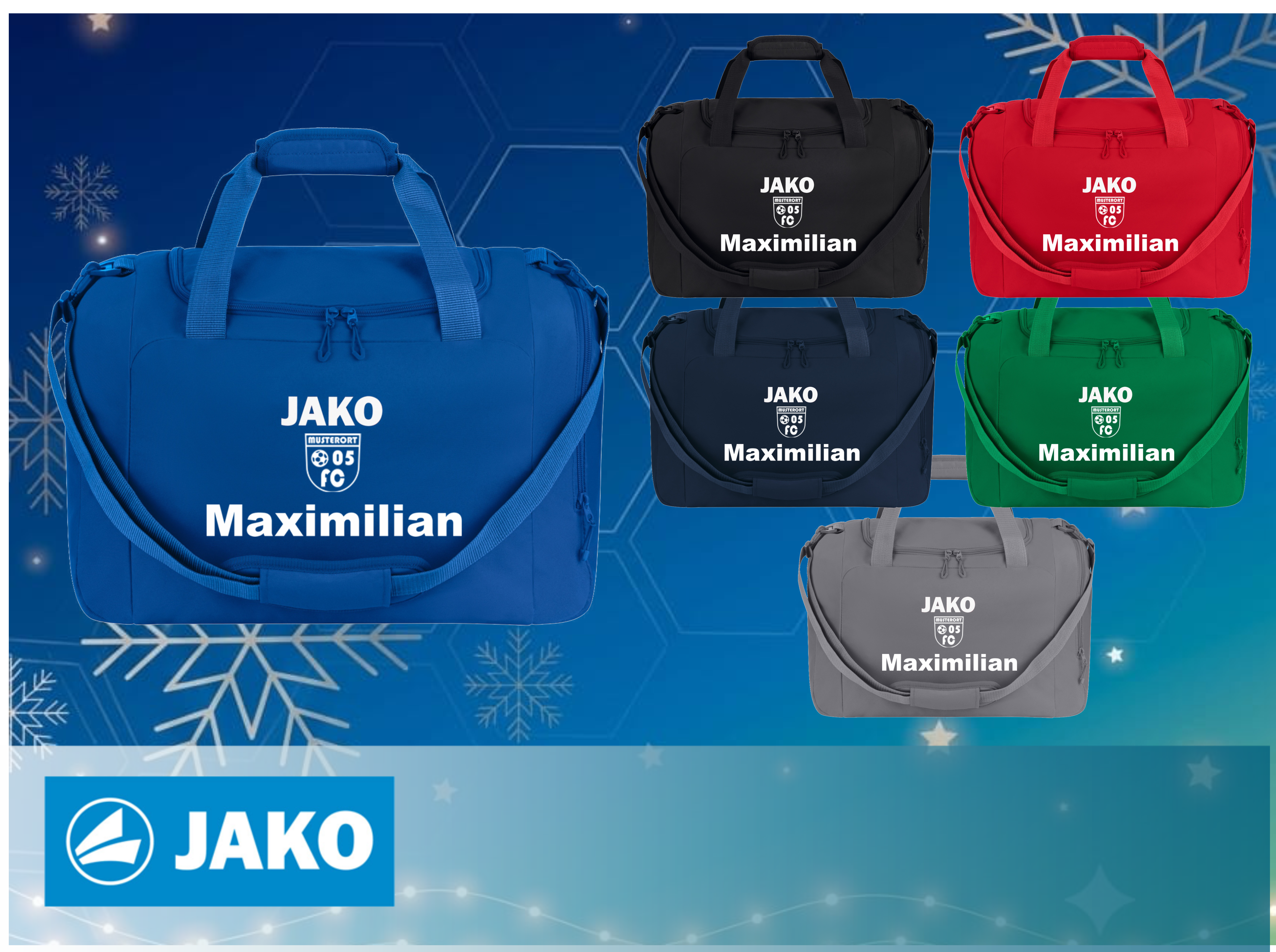 JAKO Sporttasche One inkl. Druck Weihnachtsangebot